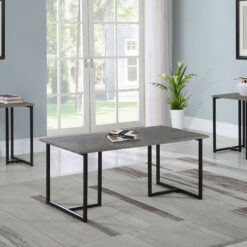 Nyla 3-piece Engineered Wood Coffee Table Set Weathered Grey