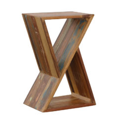 Alternative view of Lily Solid Reclaimed Wood Accent Side Table Natural