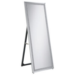 Alternative view of Giddish 24 x 64 Inch Full Length Standing Mirror Silver